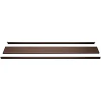 Mendler Abschluss-Set für WPC-Sichtschutz Sarthe, Abschlussprofil Windschutz, WPC-Pfosten 180cm,