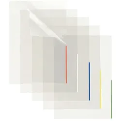 FolderSys Index Sichthülle, PP, A4, trans- parent, Indexstreifen blau, oben