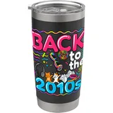Zurück zu den 2010er Jahren, Vintage Twenty-Tens, Retro 2010 Doppelwandiger Edelstahl-Thermobecher