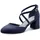 TAMARIS Damen Pumps mit Blockabsatz, blau, 40 EU