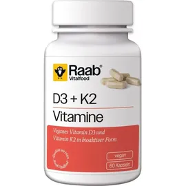 Raab Vitalfood Vitamin D3 + K2 Kapseln 60 St.