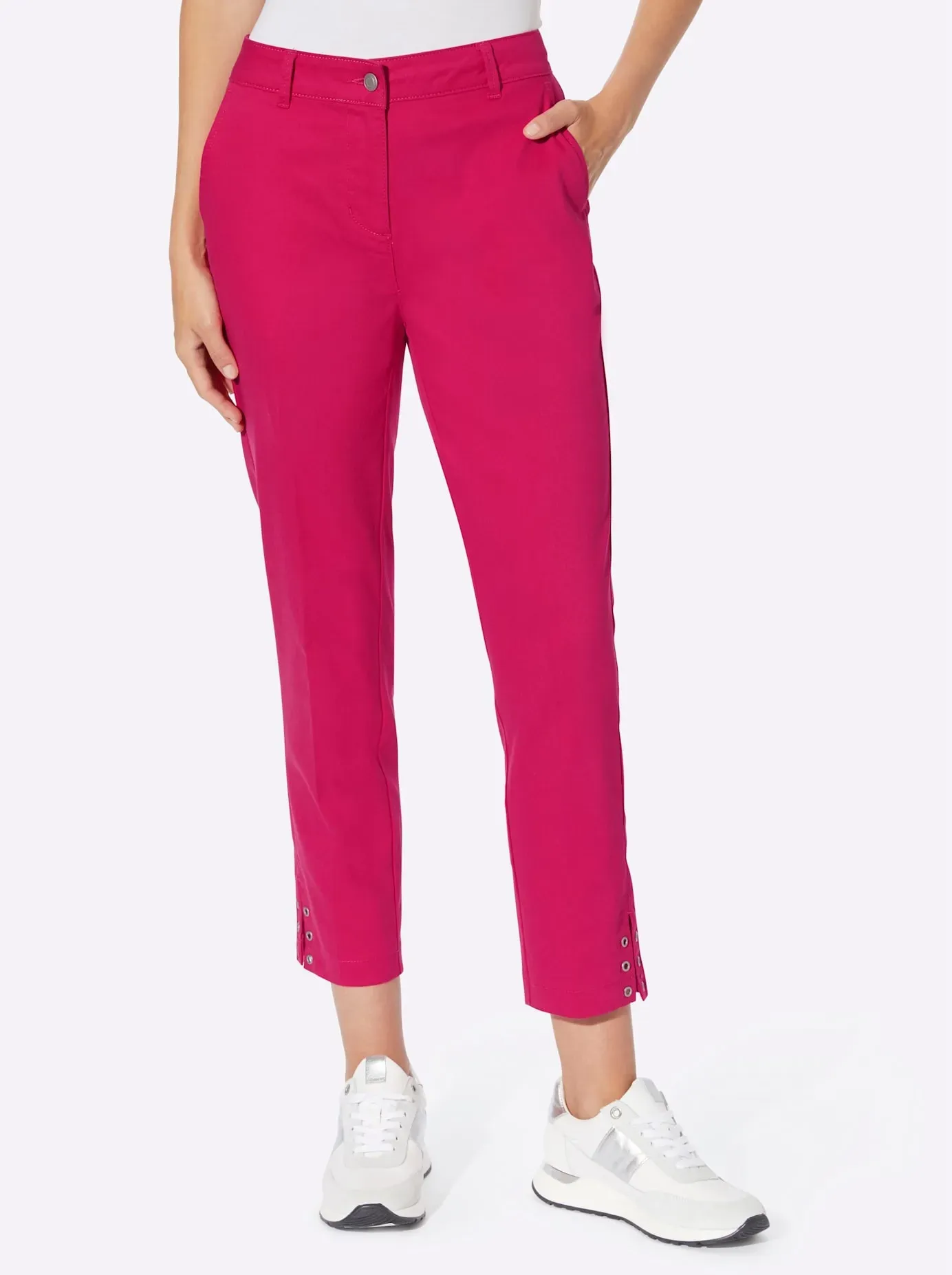 Webhose HEINE Gr. 40, Normalgrößen, pink Damen Hosen