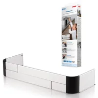 Reer Herdschutzgitter PREMIUM XL 57-90 cm Grau/Schwarz/Silber