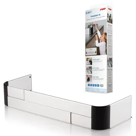 Reer Herdschutzgitter PREMIUM XL 57-90 cm Grau/Schwarz/Silber