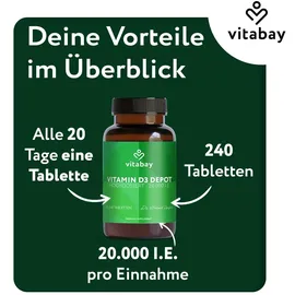 Vitabay Vitamin D3 Depot 20.000 I.E. Tabletten 240 St.