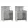 vidaXL Nachtschrank 2 Stk. 40 x 35 x 60 cm Betongrau