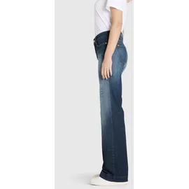 MAC Weite Jeans "WIDE", Damen, Gr. 38, Länge 34, moonlight destroyed, Denim/Jeans, Obermaterial: 91% Baumwolle, 7% Elastomultiester, 2% Elasthan, Destroyed-Effekte, unifarben, weit knöchellang, Jeans, im Five-Pocket Style
