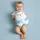 Chicco Plüschmeditationsbär 20 cm Blau/Weiß