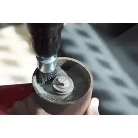 BRILLIANT TOOLS Pinselkopfbürste, Ø 25 mm mit 6 mm Aufnahme