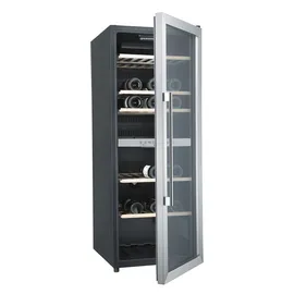 Hanseatic Weinkühlschrank "HWC77FCIA", Energieeffizienz: F (A-G), schwarz, B:48cm H:128,5cm T:57,5cm, Weinkühlschränke, inkl. 3 Jahre Herstellergarantie