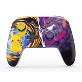 PowerA Enhanced trdls Controller til Nintendo Switch - Pikachu vs. Gengar Switch Gaming Controller, Schwarz