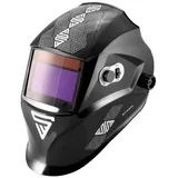 STAHLWERK Schweißhelm ST-550L REAL COLOUR Vollautomatik Schweißerhelm (Packung), 3 in 1 Funktion: Schweißen, Plasmaschneiden & Schleifen schwarz