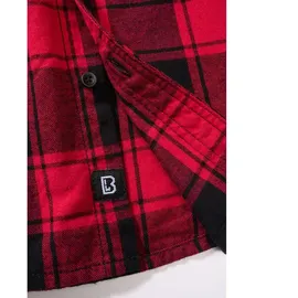 Brandit Textil Langarmhemd kariert Rot 122/128