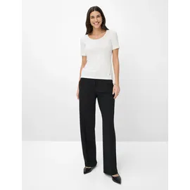 Brax Kurzarmshirt "Style CORA", Damen, Gr. 46, weiß (sanftes weiß), 47% Baumwolle, 47% Modal, 6% Elasthan, Rundhals, Shirts