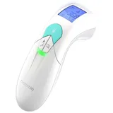 Motorola Care MBP66NT Digital Kontaktlos Thermometer - Fieberthermometer für Erwachsene und Baby mit LCD Display - 2 Farben - Temperaturen von Körper, Nahrung und Flüssigkeit - Weiß