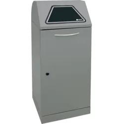 Stumpf Sortsystem Modul-Vario 120, graualu-struktur, verzinkter Innenbehälter, 120 Liter