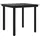 vidaXL Gartentisch 80 x 80 x 74 cm Schwarz