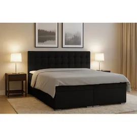 Deine Möbel 24 CLAUDIA 200 x 200 cm H4 Schwarz