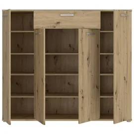 Kombikommode 139,3 x 120,7 x 34,1 cm Beige