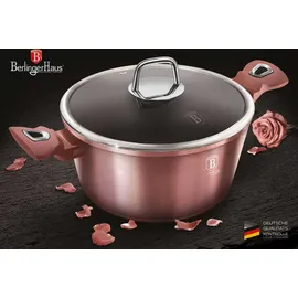 Berlinger Haus Irose Topf-Set 9-tlg. 3 x Kochtopf + 2 x Bratpfanne + 3 x Küchenutensilien + Grillplatte