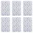 Ricolor Frühstücksbrettchen HPL 6-tlg. 23,5 x 14,5 cm Blau/Weiß