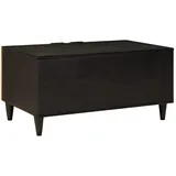 vidaXL Couchtisch Schwarz und Gold Mangoholz 80 x 50 x 40 cm