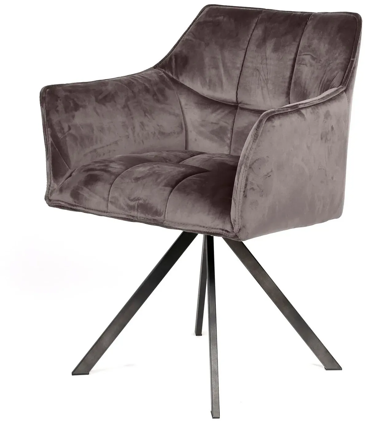 designline »Raster« Armstuhl Velvet anthazit velvet
