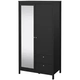 Tvilum Kleiderschrank Madrid 199 x 103 x 59 cm Schwarz