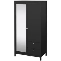 Tvilum Kleiderschrank Madrid 199 x 103 x 59 cm Schwarz