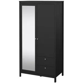 Tvilum Kleiderschrank Madrid 199 x 103 x 59 cm Schwarz