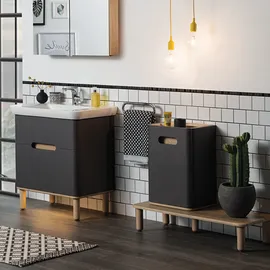 Vitra Sento Halbhochschrank 40 x 59 x 29,5 cm Anthrazit Matt