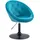 Svita Cocktailsessel Havanna Samt 62 x 88 x 58 cm Petrol drehbar, höhenverstellbar