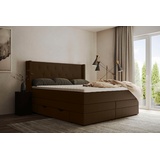 Places of Style Boxspringbett »Elegance«, dunkelbraun, , 23785537-0 Struktur,