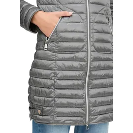 Cartoon Steppjacke mit Reißverschlusstaschen in hellgrau | Gr.: 36