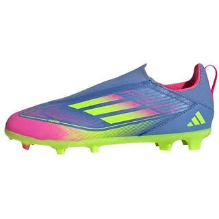 Adidas F50 League Laceless FG/MG Blue Fusion / Lucid Lemon / Lucid Pink 28