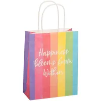 IDENA Geschenkverpackung, Geschenkt. FSC-Mix Rainbow 23x18cm Geschenkpapier,