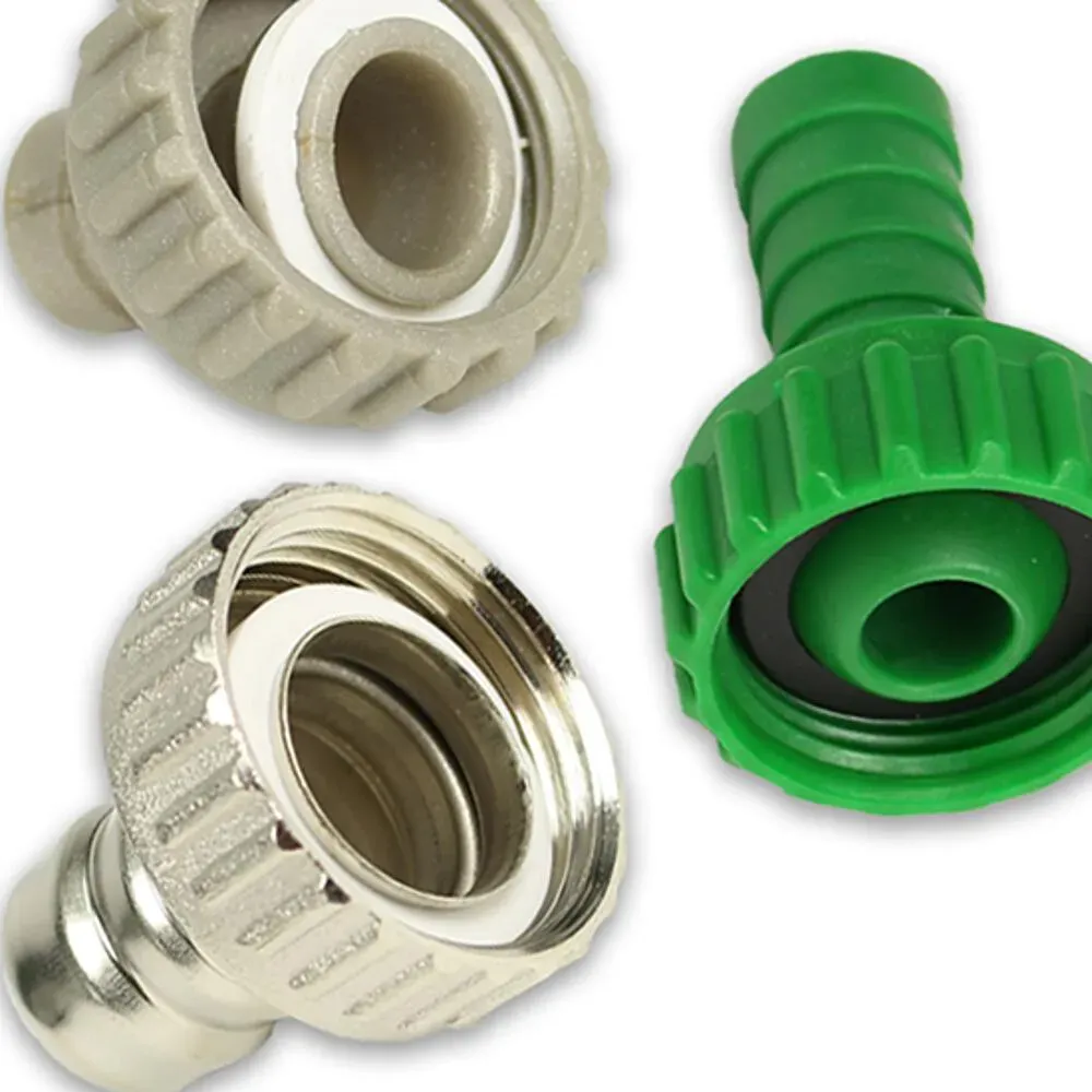 Schlauchanschlüsse, verschiedene Varianten (Ausführung: 3/4'' IG. Tülle Ø 14.8mm. Nylon)