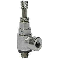 Riegler Drosselrückschlagventil, Zuluftdr. Gewindeanschl. M5 i., M5