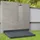 [en.casa] WPC Bodenplatte Nürtingen dunkelgrau 101 x 63 cm