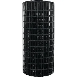 vidaXL Eurozaun Grau 0,4 x 25 m PVC-beschichtetes Eisen - Grau