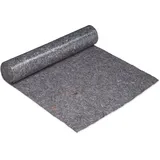 Relaxdays Malervlies, Abdeckvlies Rolle, 1 m x 25 m = 25m2, rutschfest, wasserabweisend, 300g/m2, Streichen, Umzug, grau