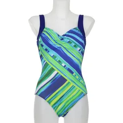 SUNMARIN Damen Badeanzug Badeanzug, blau, 52C