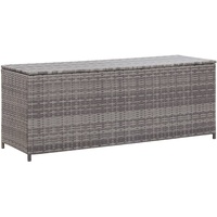 Möbel Garten-Auflagenbox Grau 120x50x60 cm Poly Rattan - Gartenboxen 46460