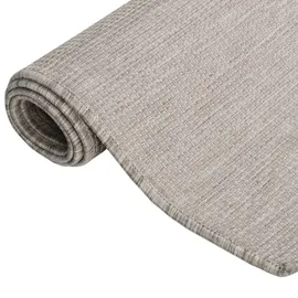 vidaXL Outdoor-Teppich Flachgewebe 160x230 cm Taupe