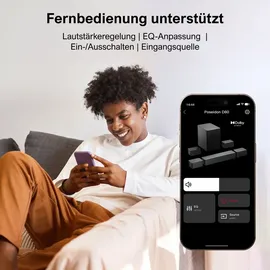 ultimea 7.1 Dolby Atmos Soundbar für TV, Heimkino Sound System Poseidon D80 - Schwarz