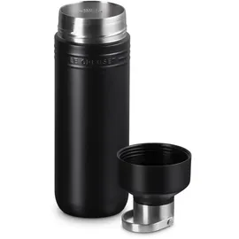 Le Creuset Trinkflasche Schwarz Matt ON THE GO Thermo-Wasserflaschen 1 l