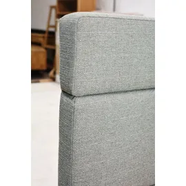 Home Affaire Massivholzbett HOME AFFAIRE "Latillé in Schwebeoptik", beige (kernbuche), B:235cm H:98cm L:210cm, Betten, Massivholzbett, gepolstertes Kopfteil, wahlweise in Kernbuche o. Wildeiche und in 3 Größen erhältlich, Lieferung ohne Matratze