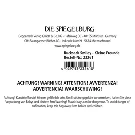 Die Spiegelburg Coppenrath Verlag KG Rucksack Happy Face - Kleine Freunde