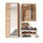 Stella Trading Nature ONE Flurgarderoben Set 179 x 201 x 40 cm Schwarz