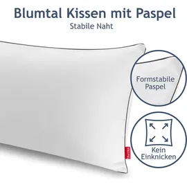 Blumtal Kopfkissen 40 x 80 cm Weiß